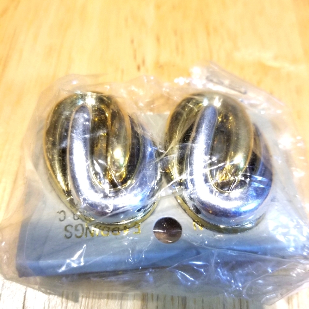 New Gold & Silver Clip on earrings